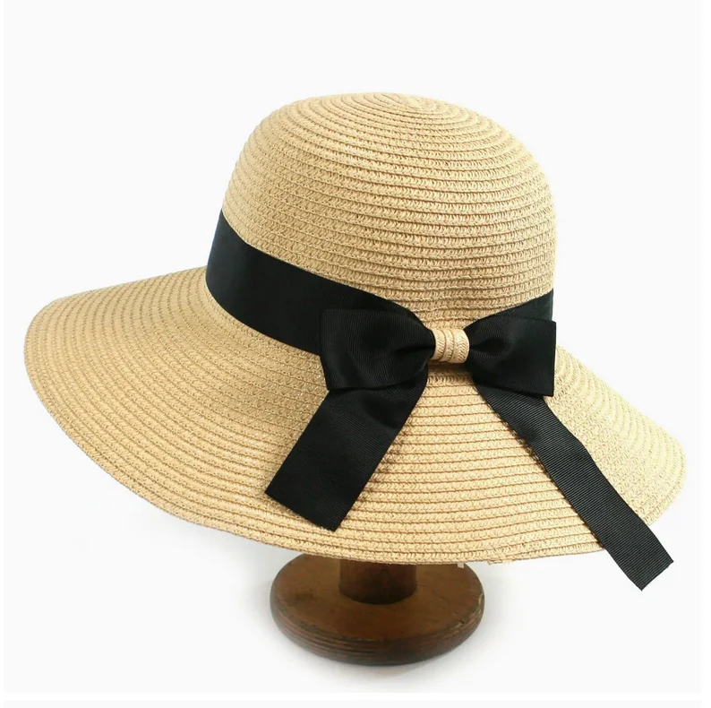 Bow Trim Foldable Sun Hat - Image 3
