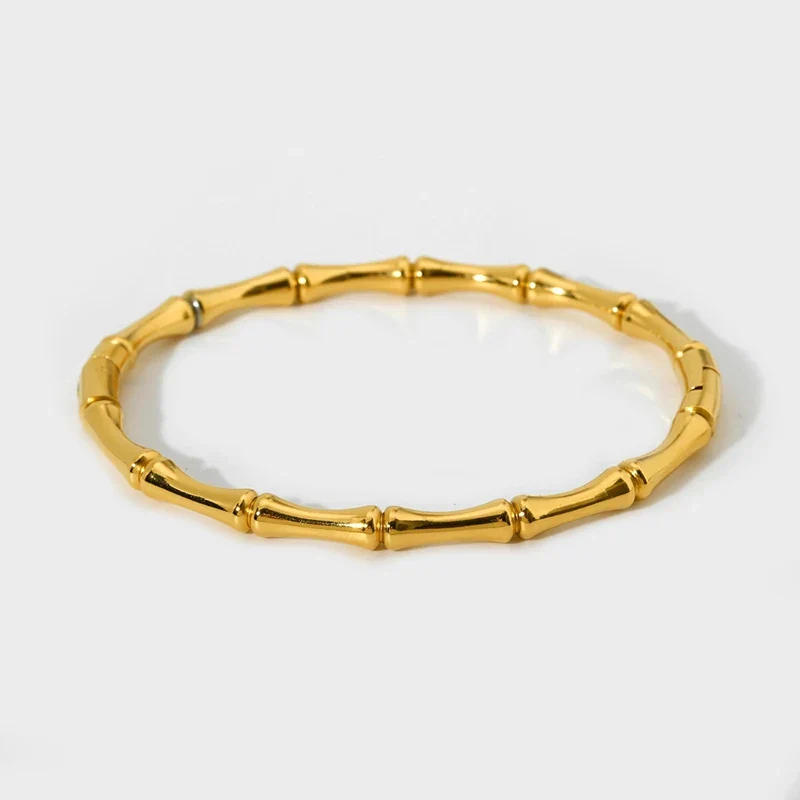 Gold Bamboo Bangle - Image 2