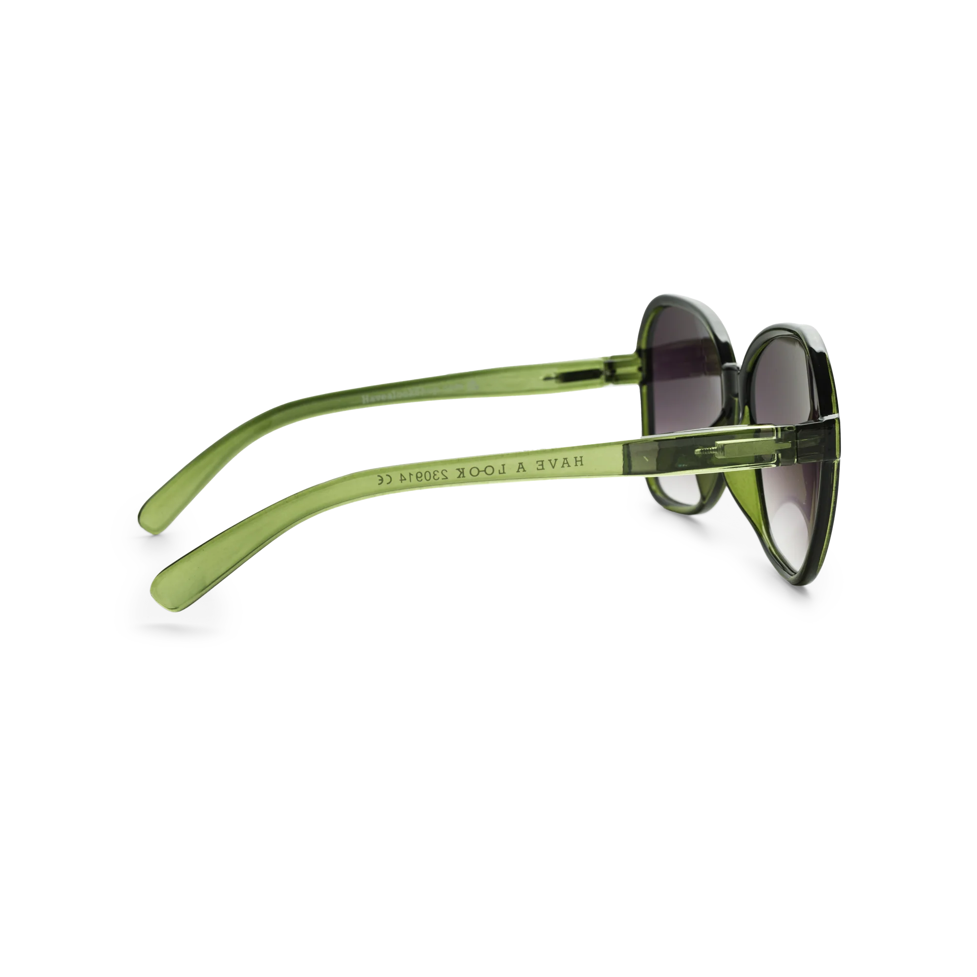 Green Butterfly Framed Sunglasses - Image 3