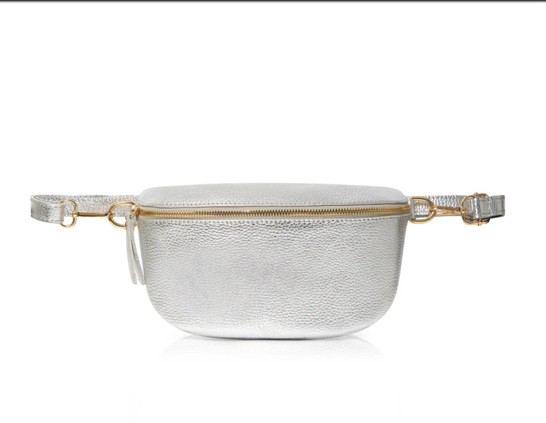 Large Silver Crossbody / Waist Bag - Image 5