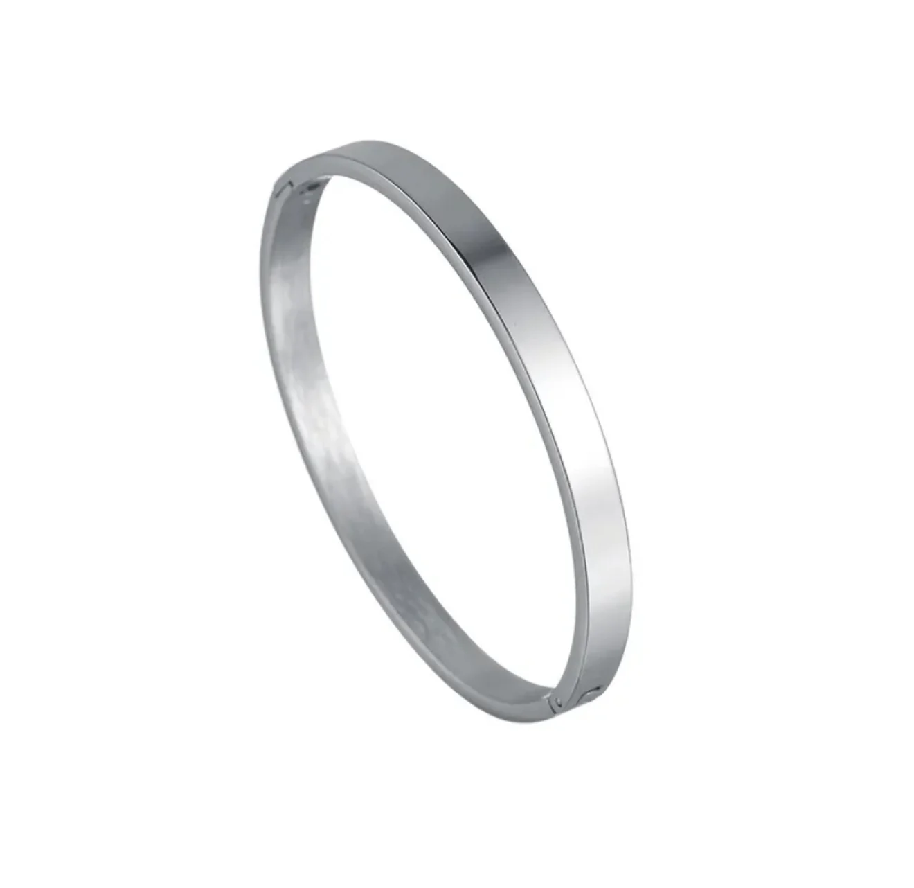 Silver Plain Bangle