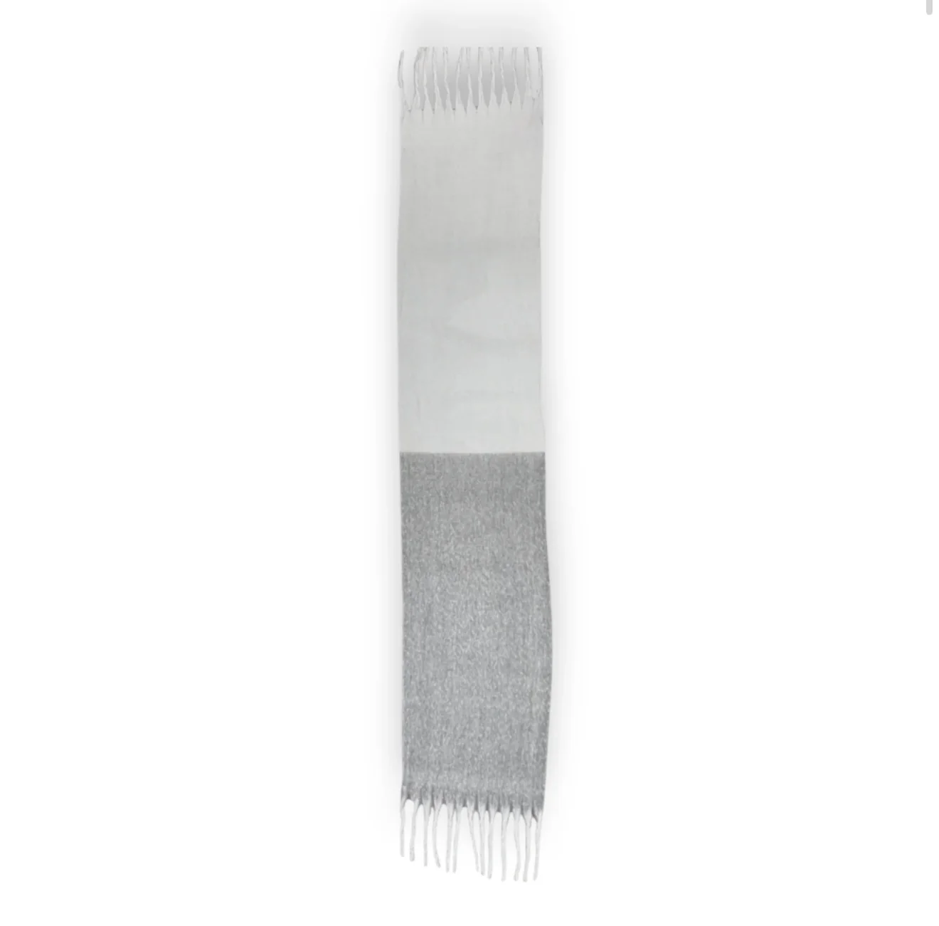 Tonal Grey Mix Fluffy Blanket Scarf - Image 5